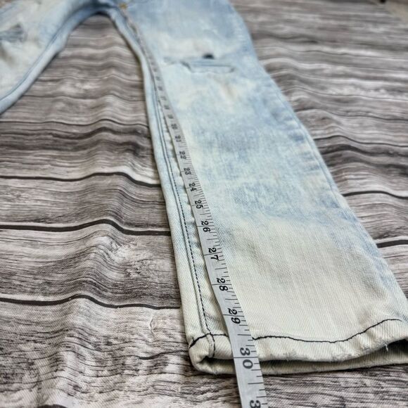 Current/Elliott Women's City Bleach Destroy The Ankle Skinny Jeans 27 Distressed - Picture 12 of 13